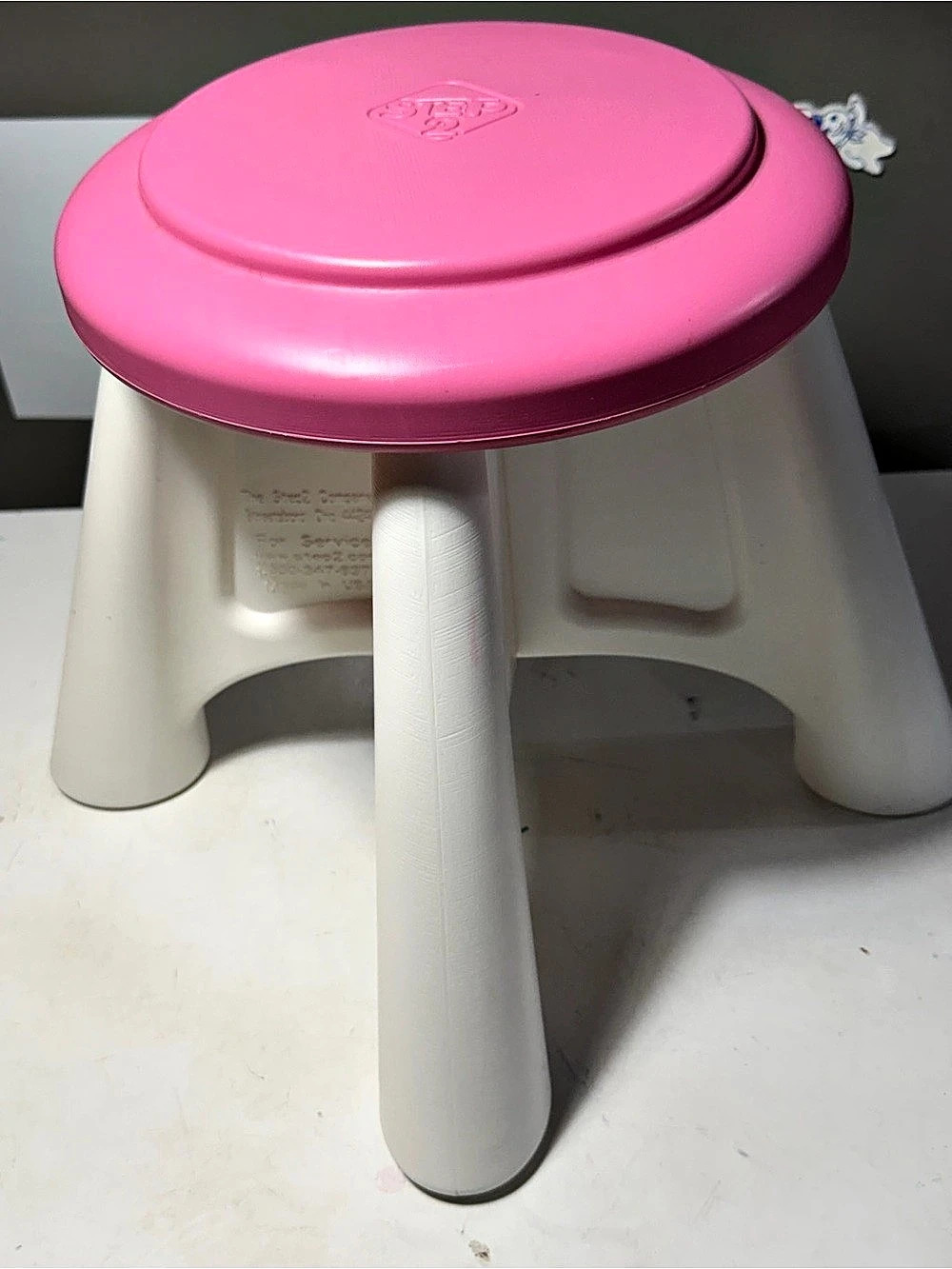 Step2 Stool Pink & White Kids